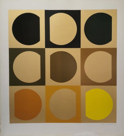 Sérigraphie Vasarely - Arany