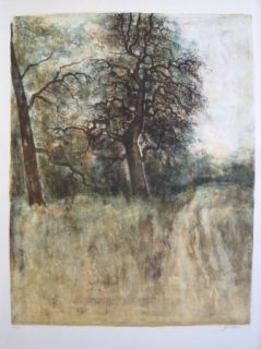 Lithographie Gantner - Arbre