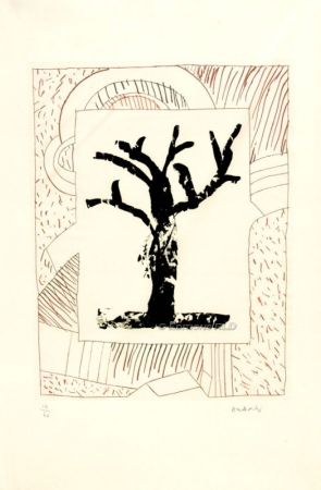 Eau-Forte Et Aquatinte Alechinsky - ARBRE CENTRAL, AU ROUGE
