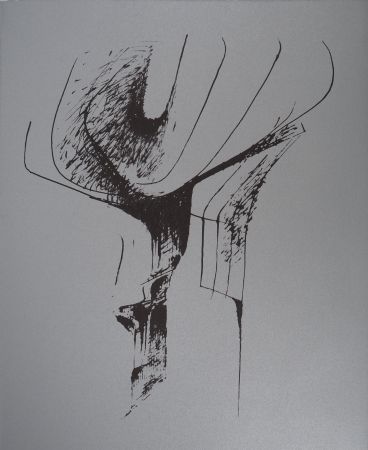 Lithographie Heiliger - Arbre dans du Gris