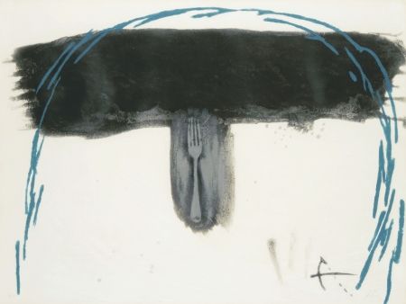 Eau-Forte Tàpies - Arc blau (Blauer Bogen) 