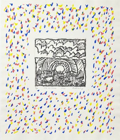 Gravure Alechinsky - Arc en terre