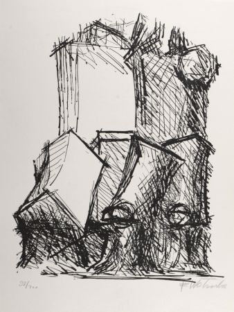 Lithographie Wotruba - Architecture, 1972 - Hand-signed