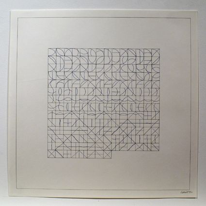 Gravure Lewitt - Arcs and Lines