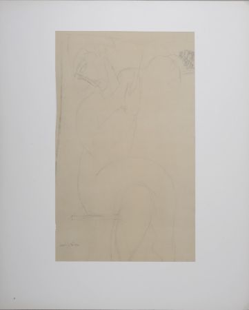 Lithographie Modigliani - Arlequin