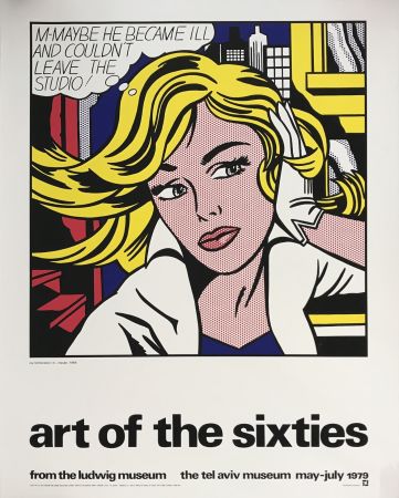 Sérigraphie Lichtenstein - Art of the Sixties 'M-Maybe'
