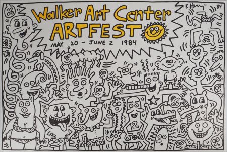 Lithographie Haring - Artfest : Walker Art Center