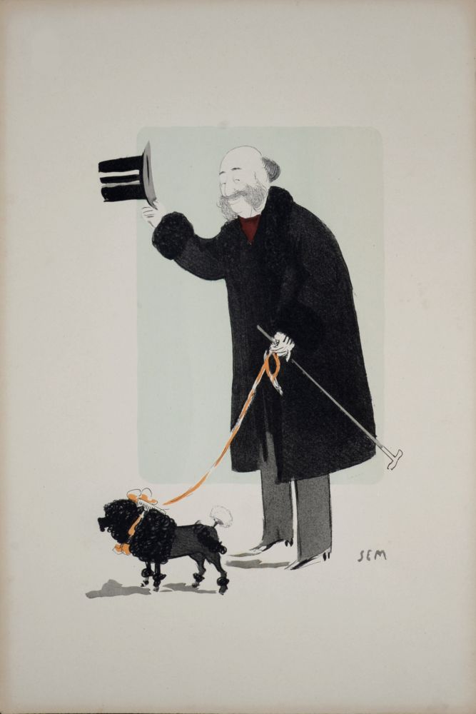 Lithographie Goursat - Arthur Meyer, 1901