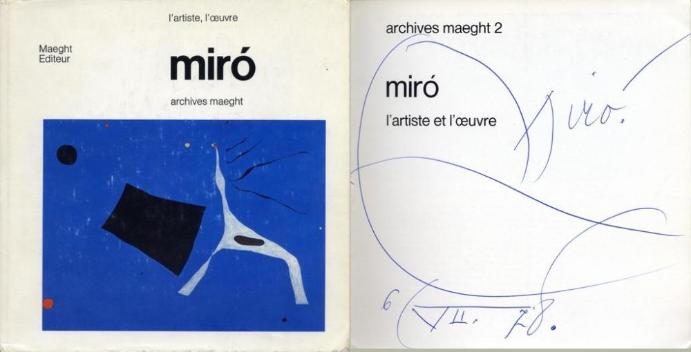 Aucune Technique Miró - Artistically signed book