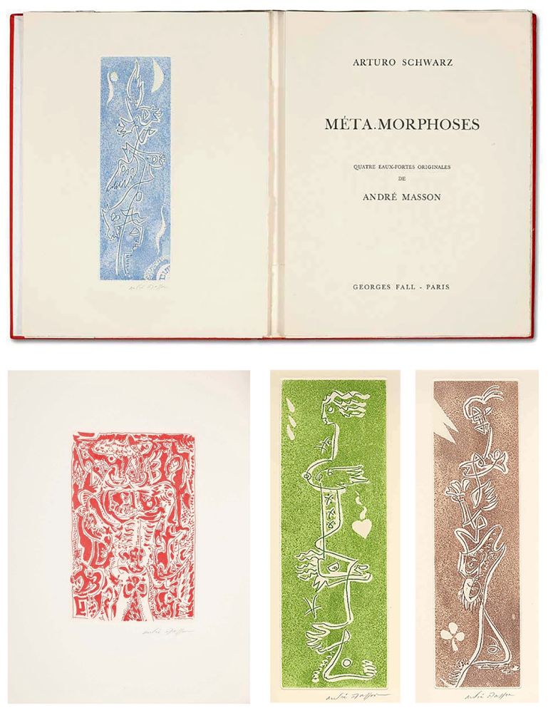 Livre Illustré Masson - Arturo Schwarz. META.MORPHOSES. 4 gravures signées (1975)