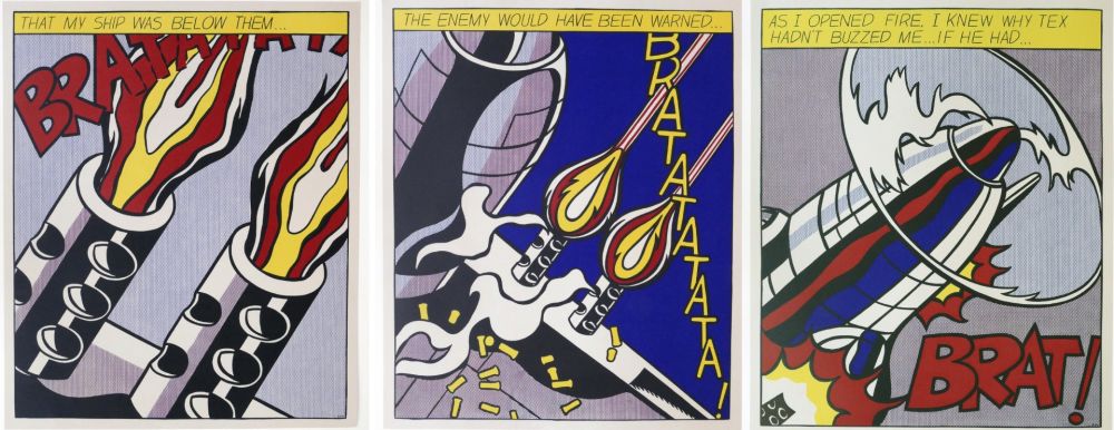 Lithographie Lichtenstein -  As I Opened Fire 