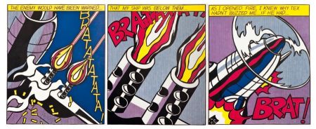 Lithographie Lichtenstein - As I opened fire