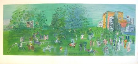 Lithographie Dufy - Ascot