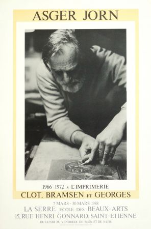 Affiche Alechinsky - AsgerJorn à l'imprimerie Clot, Bramsen & Georges