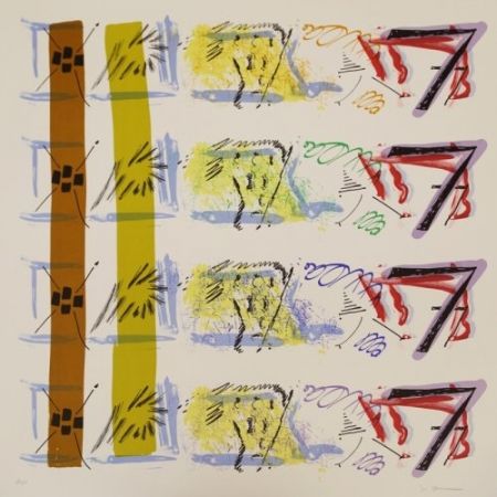 Lithographie Stockholder - Aspect Syllabary: Getting Wind 1