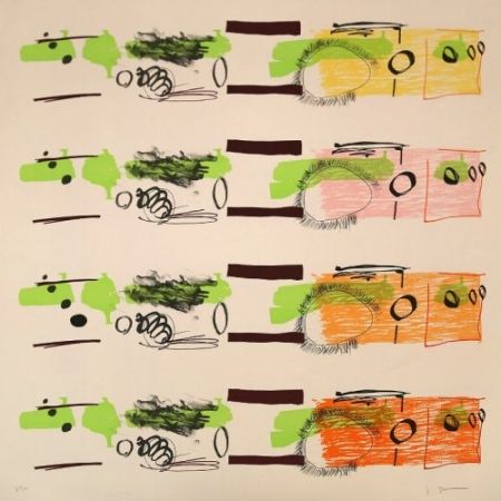 Lithographie Stockholder - Aspect Syllabary: Stagger