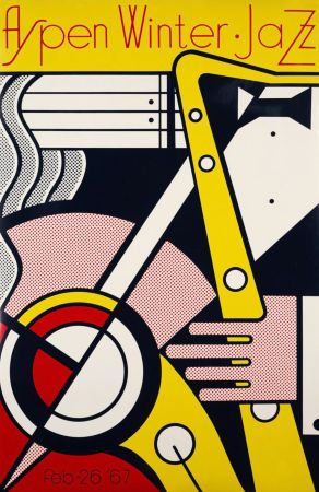 Sérigraphie Lichtenstein - Aspen winter jazz, 1967