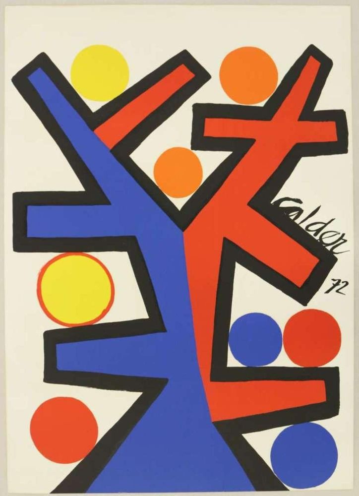 Lithographie Calder - Asymétrie