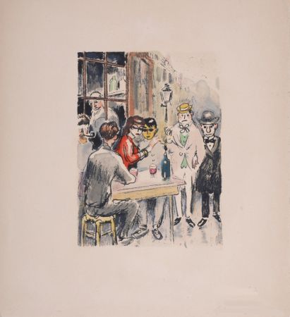 Lithographie Van Dongen - Au Beau Temps de la Butte, 1949