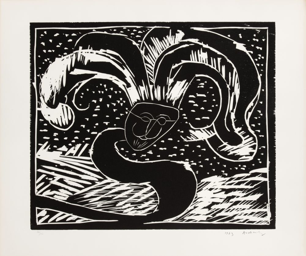 Gravure Sur Bois Alechinsky - Au fil du bois V