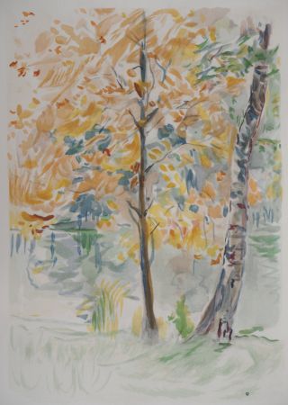 Lithographie Morisot - Automne