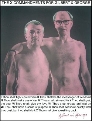 Sérigraphie Gilbert & George - Autoportrait