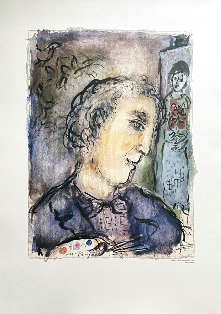 Affiche Chagall (After) - Autoportrait