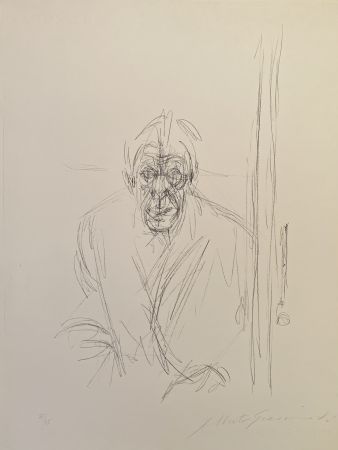 Lithographie Giacometti - Autoportrait