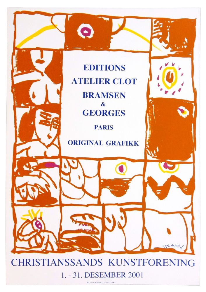 Affiche Alechinsky - Autour de Georges Visat Editeur