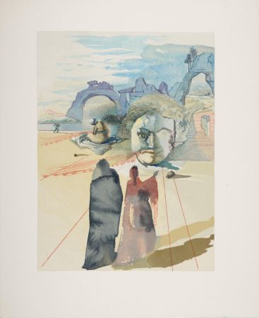 Gravure Sur Bois Dali - Avarice et Prodigalite, 1963