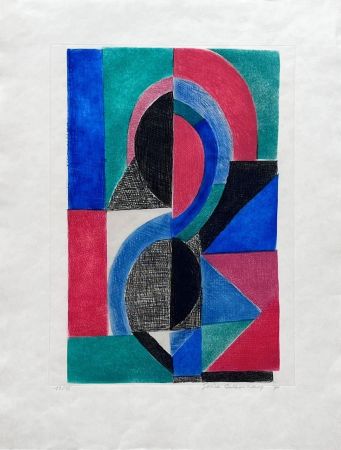 Eau-Forte Et Aquatinte Delaunay - Avec moi-même 