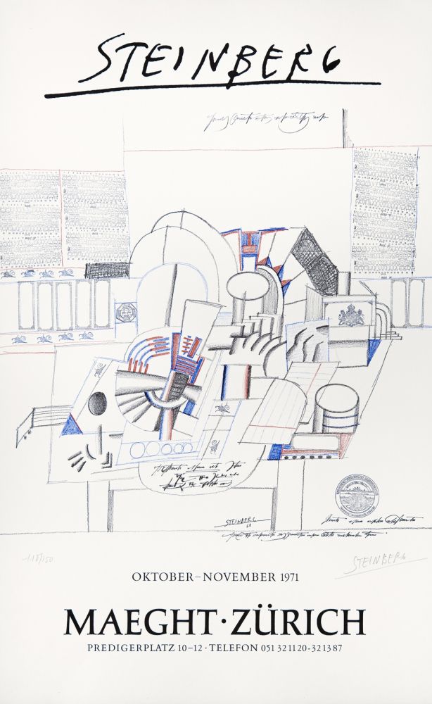 Lithographie Steinberg - AVL Zürich 