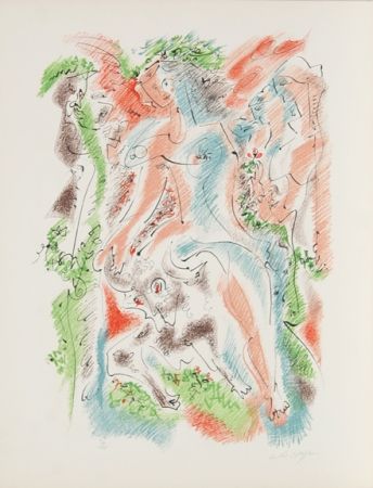 Lithographie Masson - Bacchanale from Je Reve Portfolio