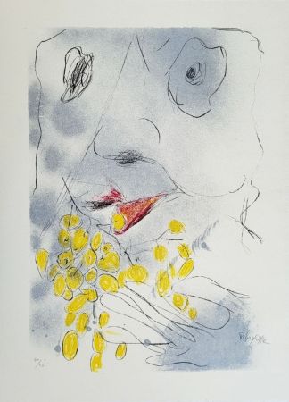 Lithographie Rebeyrolle - Bacchus