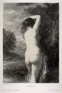 Lithographie Fantin-Latour - Baigneuse debout (3º planche)