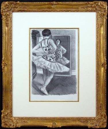 Lithographie Matisse - Ballerina Standing In Front of a Mirror