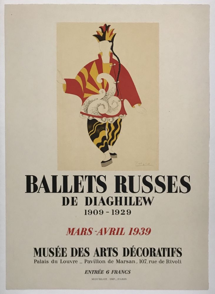 Lithographie Picasso - Ballets Russes