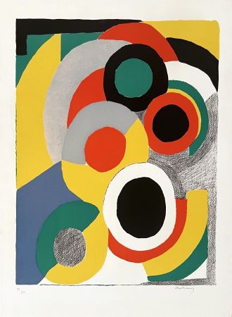 Lithographie Delaunay - Ballons Jaunes