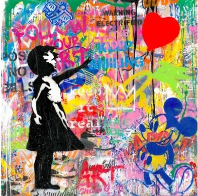 Sérigraphie Mr Brainwash -  Balloon Girl, 2020 