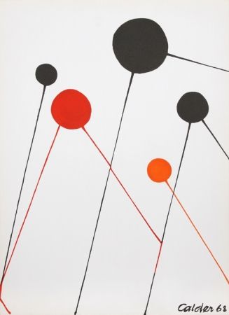 Lithographie Calder - Balloons