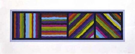 Aucune Technique Lewitt - Bands Not Straight in Four Directions (multicoloured)