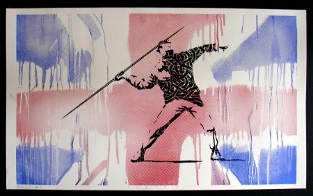 Sérigraphie Schade - Bansky UK Flag