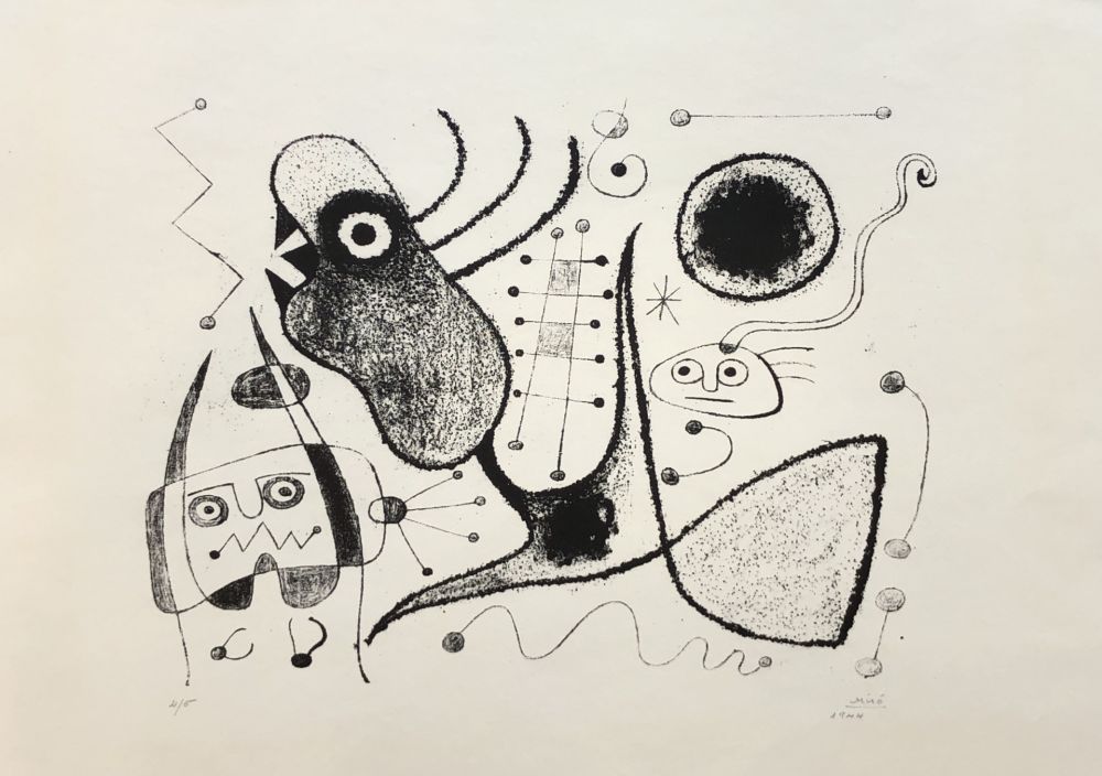 Lithographie Miró - Barcelone XXXXIX (M. 54)