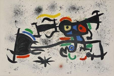 Lithographie Miró - Barrio Chino 