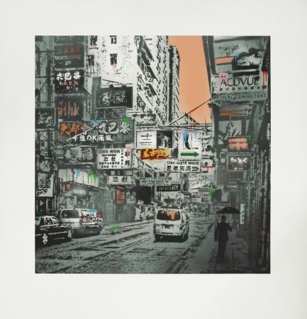 Sérigraphie Walker - Basking in the glory - Hong Kong Street Scene #1