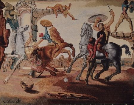 Multiple Dali - Bataille autour d'un pissenlit (art rug)