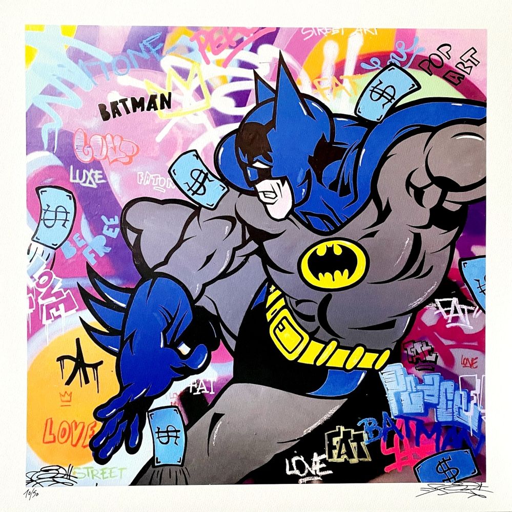 Lithographie Fat - Batman