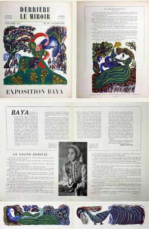 Livre Illustré Baya - BAYA. 6 lithographies en couleurs (Derrière le Miroir pour l'exposition de 1947 à la Galerie Maeght) TIRAGE ORIGINAL.