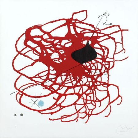Lithographie Miró - Beats (M.568)