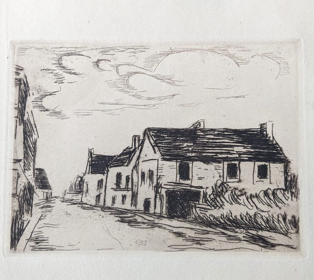 Gravure Vlaminck - Beaumont / Oise